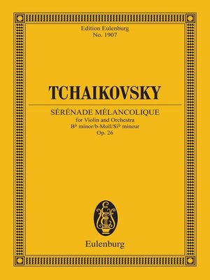 cover image of Sérénade mélancolique Bb minor